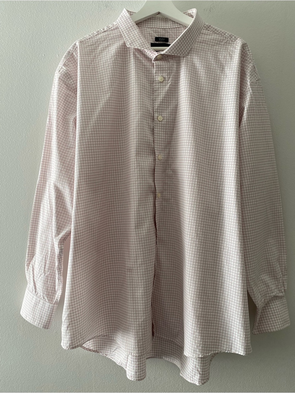 AWEARNESS Kenneth Cole Non -Iron Classic Men's Check Dress Shirt 19 34/35
